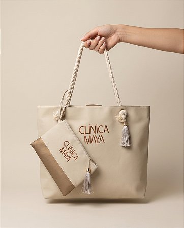 Bolsa e Nécessaire Personalizada em Sintético LOGOMARCA/MAIA