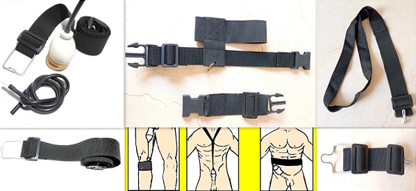 kit cinto pra Extensor Silver Pró c/ 3 modelos