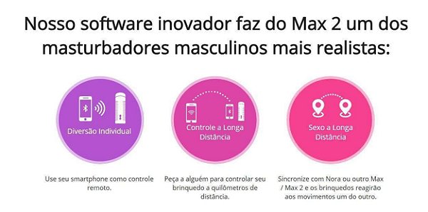 LOVENSE Max 2 - Masturbador masculino controlado a distância via APP (MAX2)