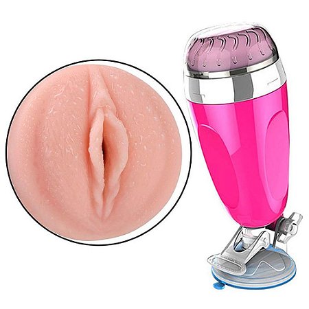 Masturbador Lanterna Masculino em Cyberskin - X5 Cup - em forma de Vagina com pr