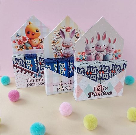 Porta Chocolate Bis Páscoa - 10 Unidades