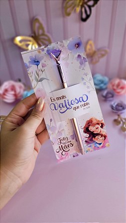 Card com Caneta Diamante - 10 unidades
