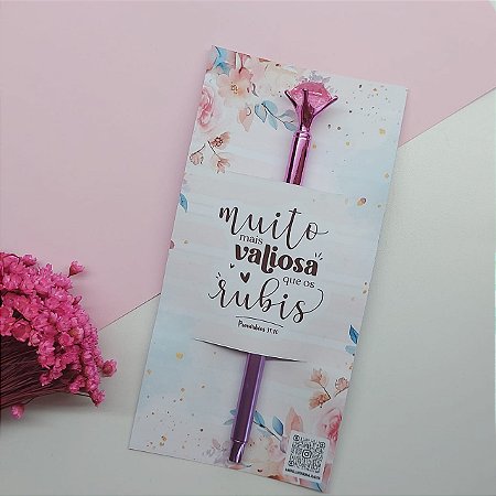 Card com Caneta Diamante