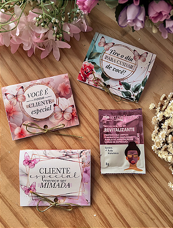 Card com Máscara Facial Sachê - 10 unidades