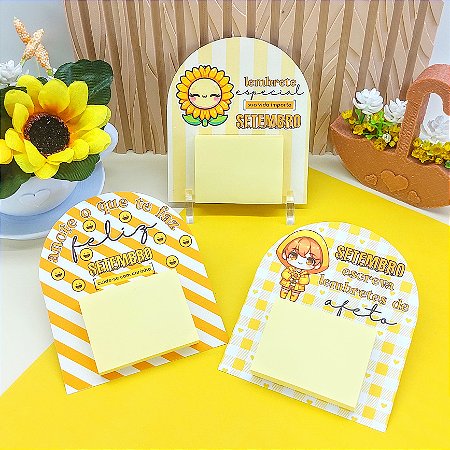 Card com Post-it Setembro Amarelo - 10 unidades