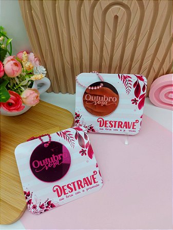 Chaveiro Outubro Rosa em Acrílico - 10 Unidades