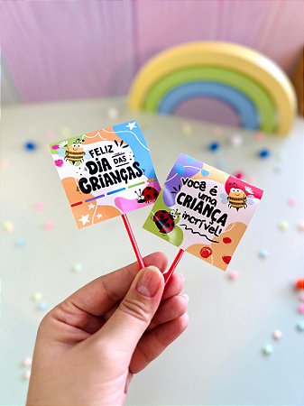 Pirulitos Dia das Crianças -10 unidades