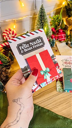 Card de Natal com Bis - 10 Unidades