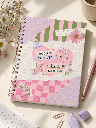 Caderno A5 Um Dia de Cada Vez – Coleção Preciosa