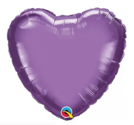 kit Balão Metalizado Coração 18" Pol. - 2 unidades
