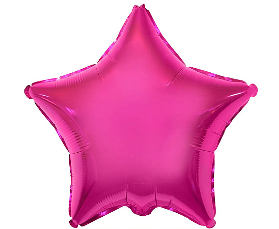 Balão Metalizado Estrela liso 10" Pol. - Megatoon