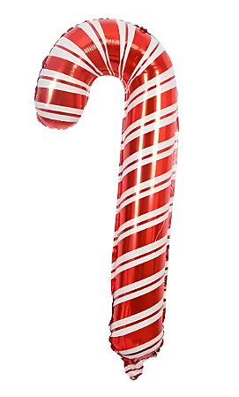 BALÃO METALIZADO BENGALA LISTRADA 41X84CM - 1UN.