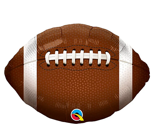 BALÃO METALIZADO 18" REDONDO FUTEBOL AMERICANO 46CM