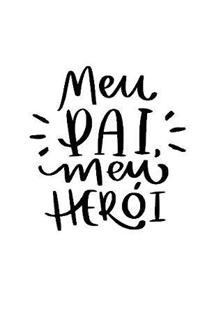 Personalização p/ Balões -MEU PAIMEU HERÓI - Vinil adesivo