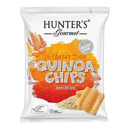 CHIPS DE QUINOA SABOR  PIMENTA DOCE E SALSA HUNTERS 75GR