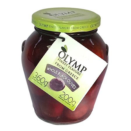 OLYMP AZEITONA PRETA INTEIRAS C/ CAROCO 200GR