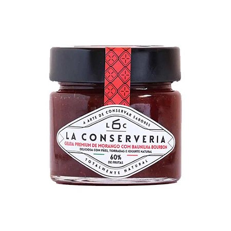 GELEIA DE MORANGO COM BAUNILHA BOURBON LA CONSERVERIA 240GR