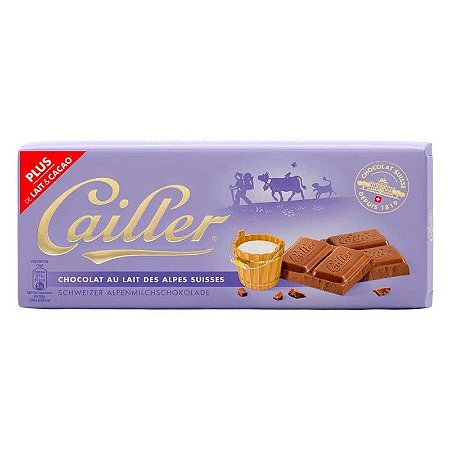 CHOCOL SUI CAILLER AU LAIT DES ALPES SUISSES 100GR