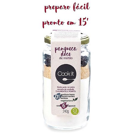 PANQUECA DOCE DE MIRTILO COOK IT 240GR