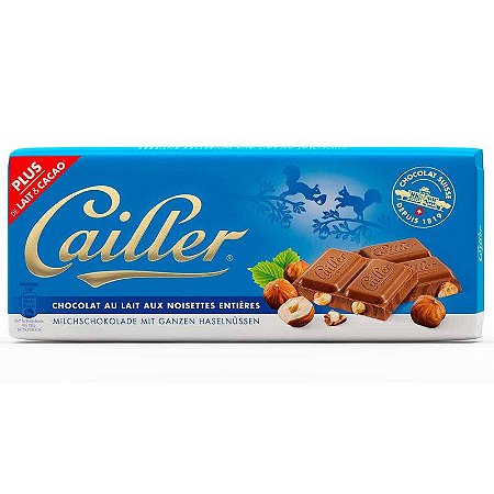 CHOCOL SUI CAILLER AU LAIT AUX NOISETTES 100GR