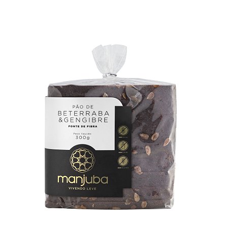 PAO FORMA BETERRABA COM GENGIBRE MANJUBA 300GR