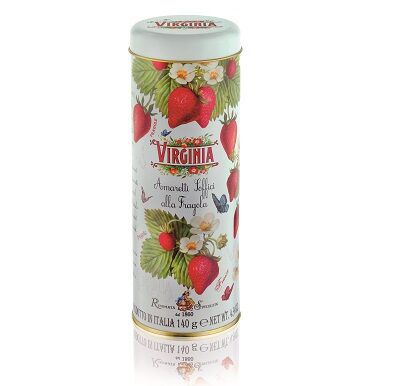 LATA COM AMARETTI MACIOS DE MORANGO 140 GR