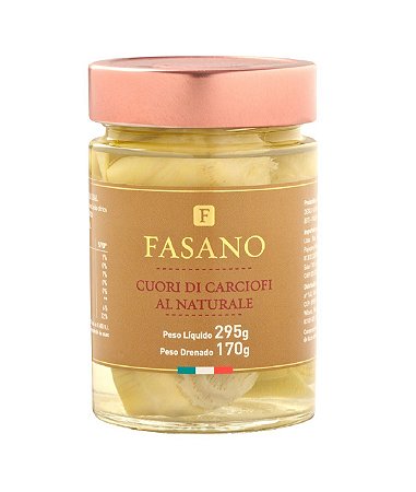 CORACAO DE ALCACHOFRA EM AGUA E SAL FASANO 170 GR