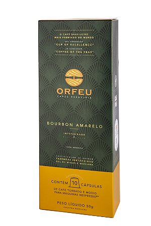 ORFEU CAPSULA BOURBON AMARELO 10X1