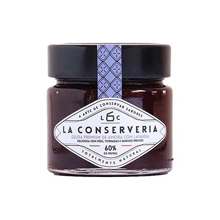 GELEIA DE AMORA COM LAVANDA 60 LA CONSERVERIA 230 GR