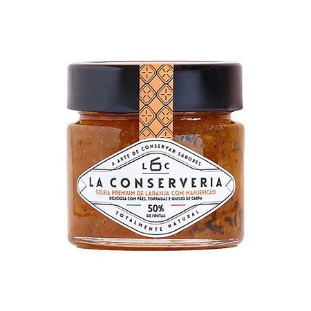 GELEIA DE LARANJA COM MANJERICAO LA CONSERVERIA 230 GR