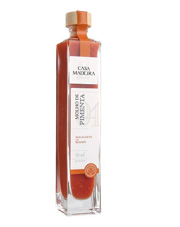 MOLHO DE PIMENTA MALAGUETA COM BRANDY CASA MADEIRA 50 ML