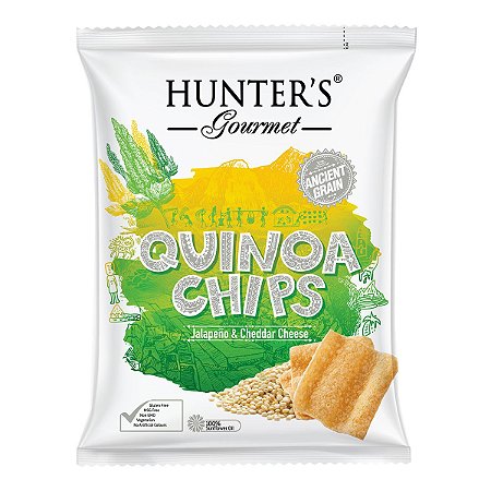 CHIPS DE QUINOA SABOR JALAPENO E CHEDDAR HUNTERS 75GR