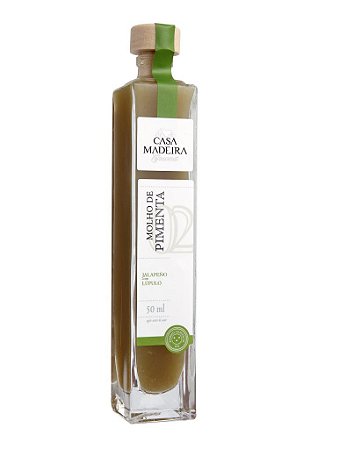 MOLHO DE PIMENTA JALAPENO COM LUPULO CASA MADEIRA 50 ML