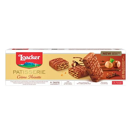 BISCOITO CREME NOISETTE LOACKER GRAN PASTICCERIA 100 GR