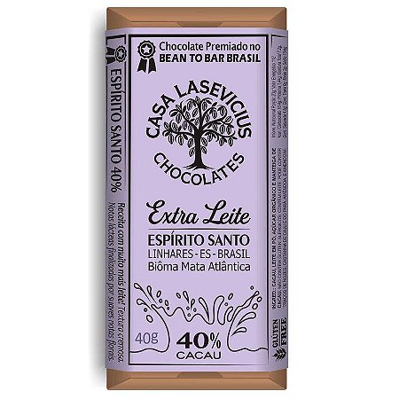 CASA LASEVICIUS ESPIRITO SANTO EXTRA LEITE 40% 40GR