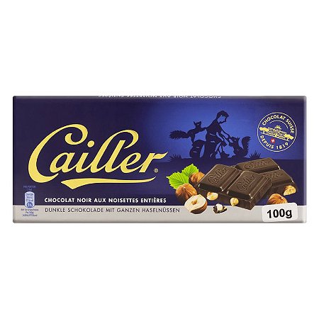 CHOCOL SUI CAILLER NOIR AUX NOISETTES 100GR