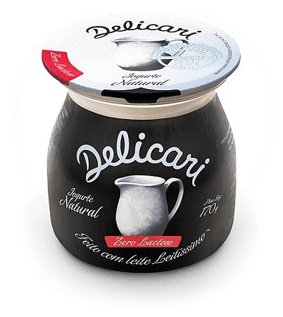 IOGURTE NATURAL ZERO LACTOSE DELICARI 170GR