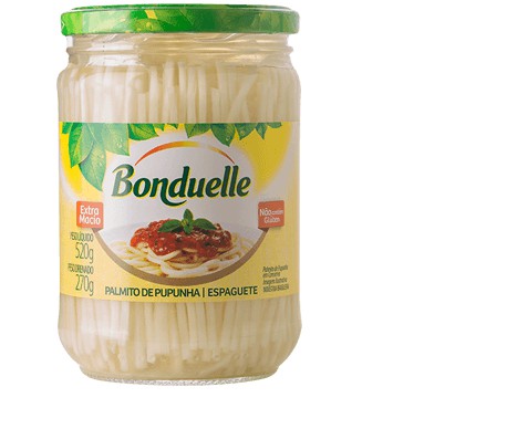 PALMITO BRA BONDUELLE PUPUNHA SPAGUETTI 520GR