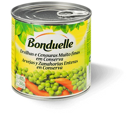 ERVILHA E CENOURA FRA BONDUELLE MUITO FINAS 400GR