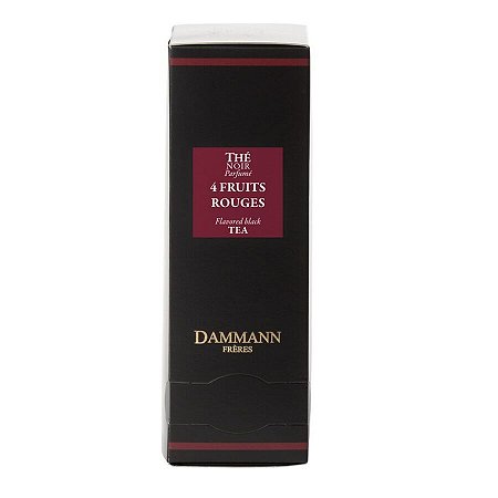 CHA PRETO AROMATIZADO QUATREFRUITS ROUGES DAMMANN