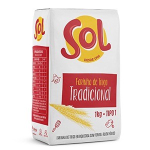 FARINHA TRIGO SOL 1KG