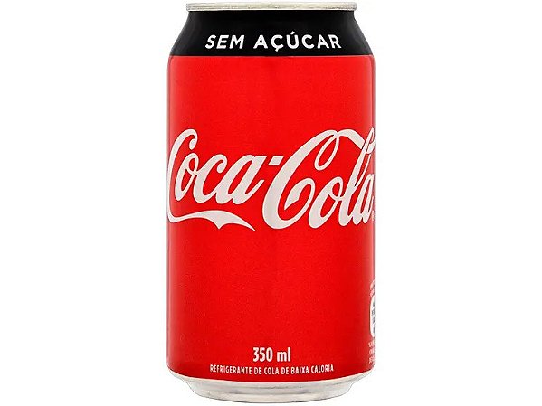 COCA COLA SEM ACUCAR LATA 350ML
