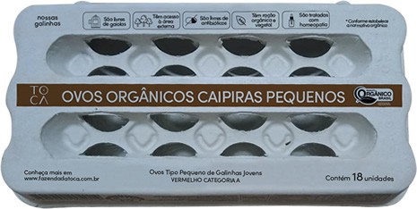 OVOS ORG CAIPIRA PEQUENO F TOCA 18UN