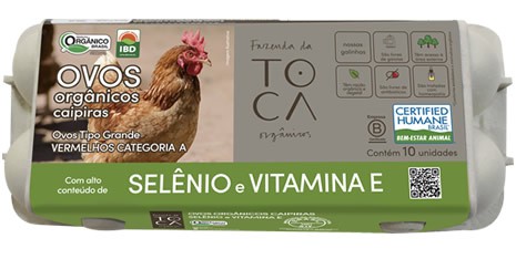 OVOS ORG CAIPIRA  ENR SELENIO TIPO GRANDE F TOCA 10UN