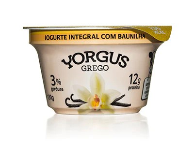 YORGUS GREGO IOGURTE INTEGRAL BAUNILHA 130GR