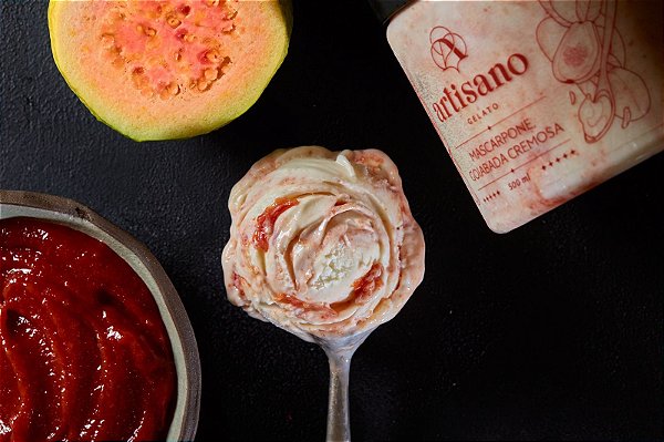 GELATO MASCARPONE COM GOIABADA ARTISANO 500GR