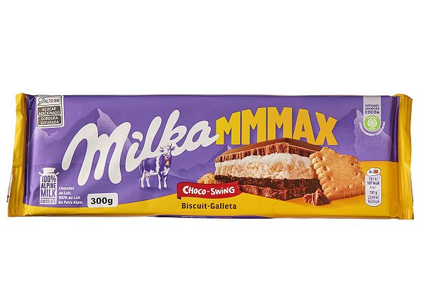 CHOCOLATE MILKA AO LEITE RECHEADO CHOCO E BISCUIT 300GR