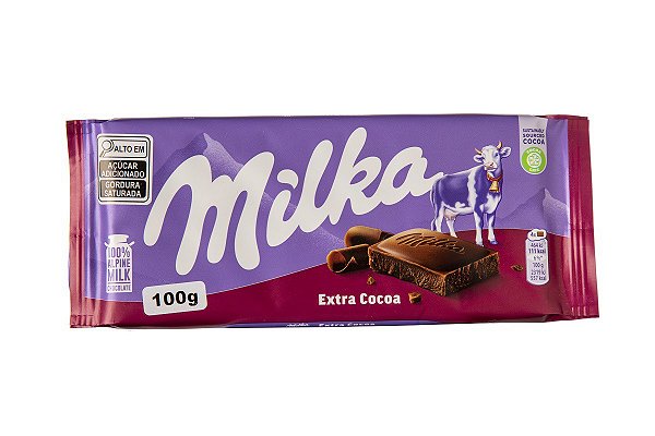 CHOCOLATE MILKA MEIO AMARGO EXTRA COCOA 100GR