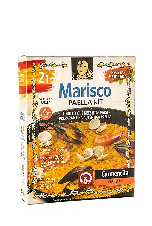 KIT PAELLA FRUTOS DO MAR CARMENCITA 255GR