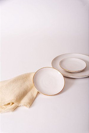 PRATO DE PAO BC BORDA EM OURO EMPORIO